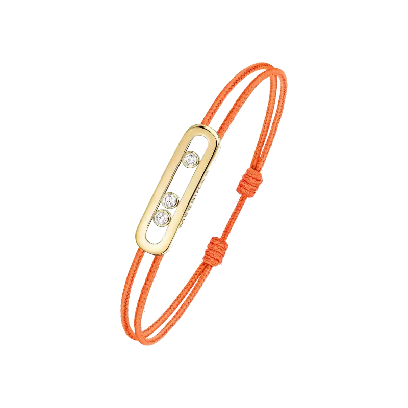 Messika MESSIKA CARE(s) Diamond Orange Cord Bracelet in Yellow Gold PU.13466.TG.XL