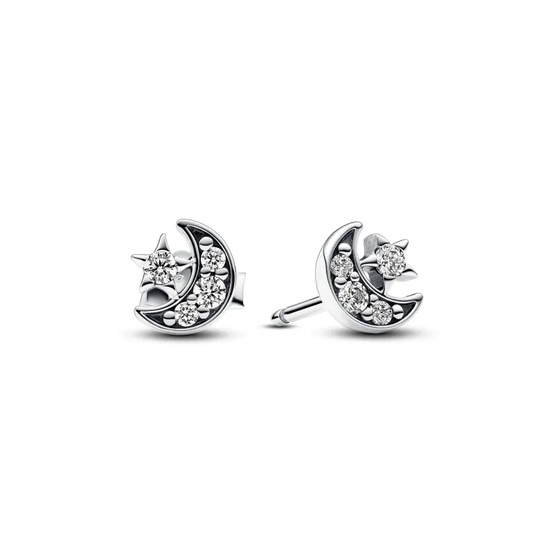 Pandora Brincos Espigão Lua e Estrela 292990C01