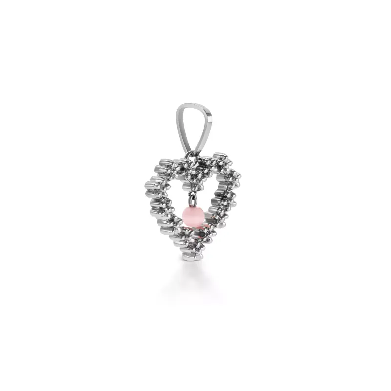 One Angelina Necklace & Charm Set OJSET02S