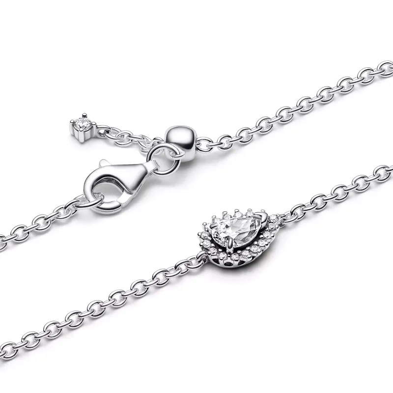 Pandora Pulseira de malha Auréola Pera 593001C01-18
