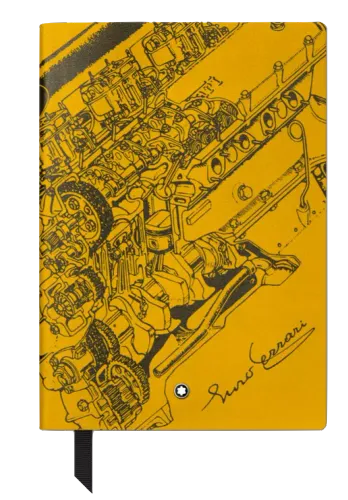 Image Notebook #146 small, Great Characters Enzo Ferrari, Giallo