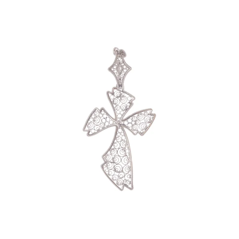 Marcolino Cruz de Filigrana em Prata 0220.A