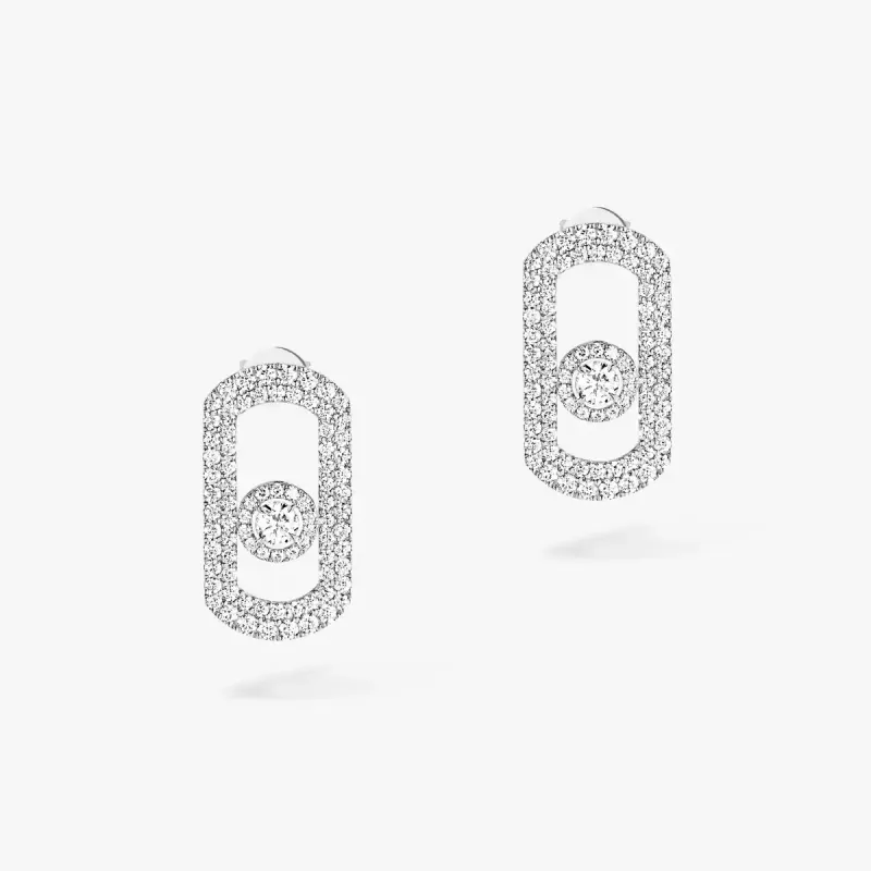 Messika Brincos de Diamante em Ouro Branco MEK02BR12931WG
