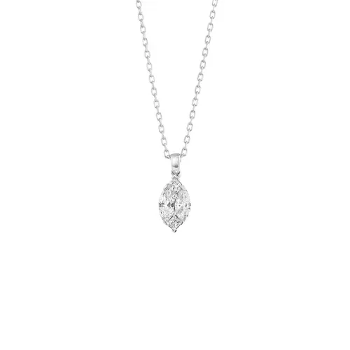 Colar Ouro Branco com Diamantes