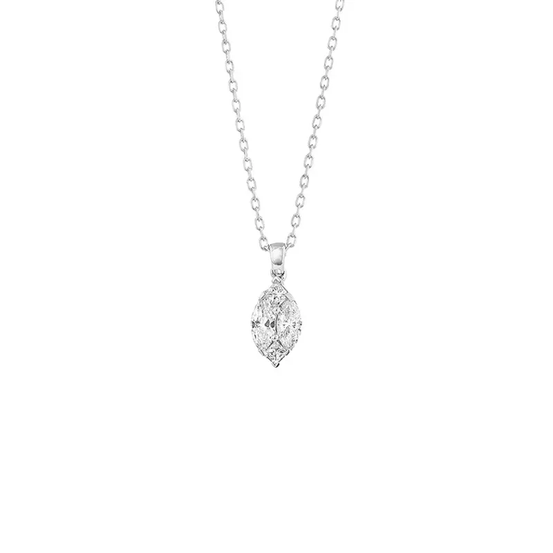 Marcolino Colar Ouro Branco com Diamantes P0189105AUGVSBRC42