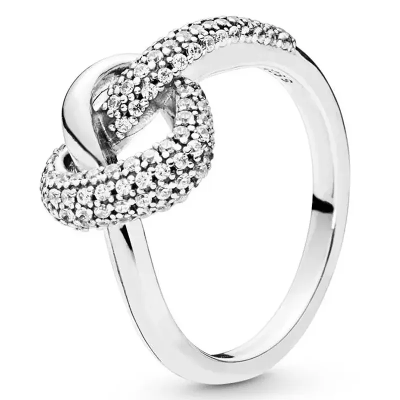 Pandora Pandora Knotted Heart Ring 198086CZ-52