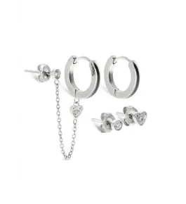 Set de Brincos Silvery Four