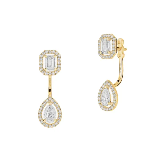 Messika Yellow gold earrings with diamonds My Twin MEK.28.BR.10005.YG