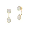 Yellow gold earrings with diamonds My Twin MEK.28.BR.10005.YG