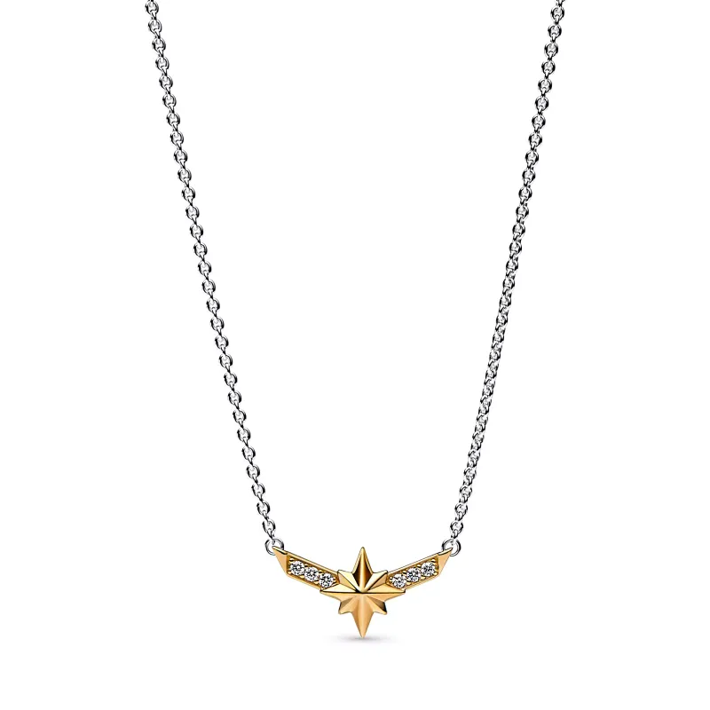 Pandora Colar Marvel Captain Marvel Octogram Star Two-tone 362745C01-50