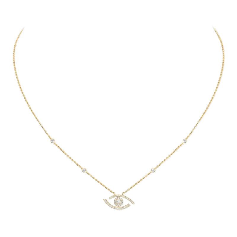 Messika Necklace Lucky Eye yellow gold MEK.35.FI.07525.YG