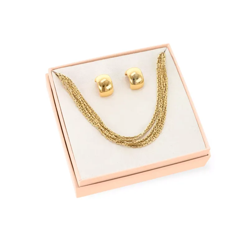 One Party Necklace & Earrings Set OJSESP01G