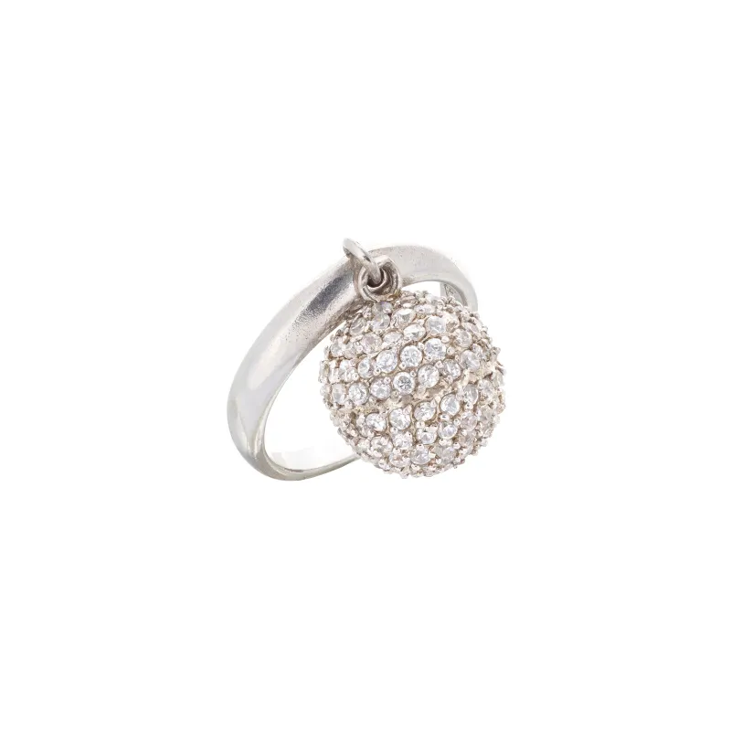 Marcolino Anel em Prata com Pendente Bola com Zirc 1.10.5402.1