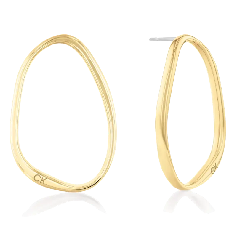 Calvin Klein Golden Hoop Earrings 35000451