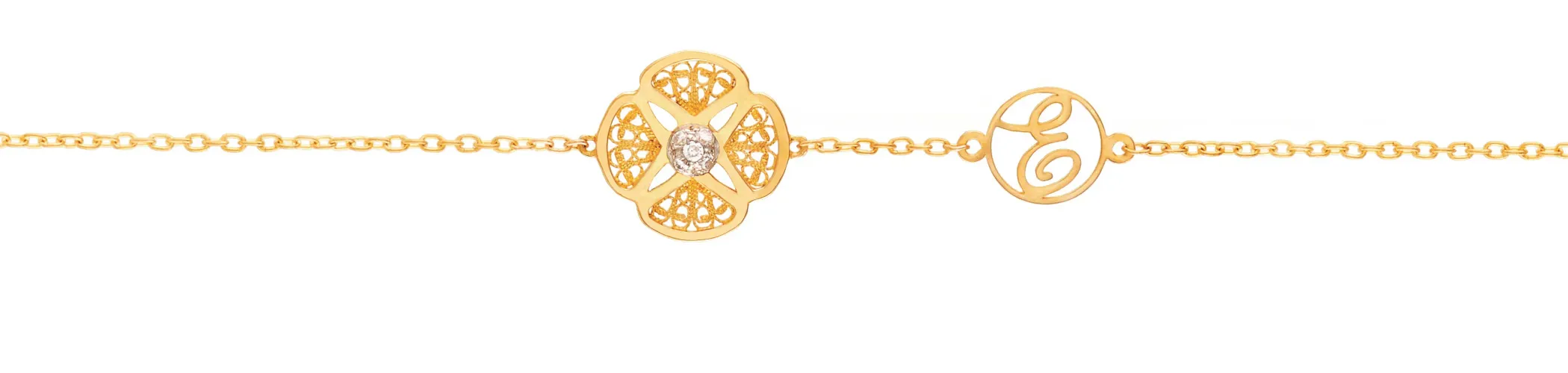 Pulseira Ouro Branco