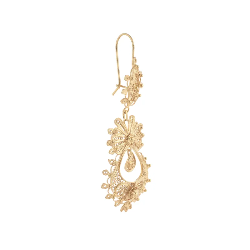 Marcolino Brincos Filigrana Dourado Natural 44-55337DN