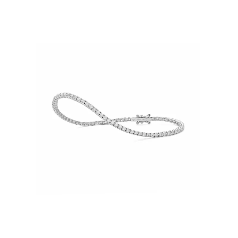 Marcolino Pulseira Riviere Ouro Branco com Diamantes FP390