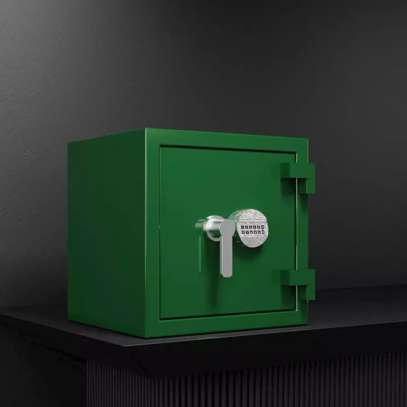Marcolino Cofre Alta Segurança Verde com 2 Movimentos Rotativos CM2V