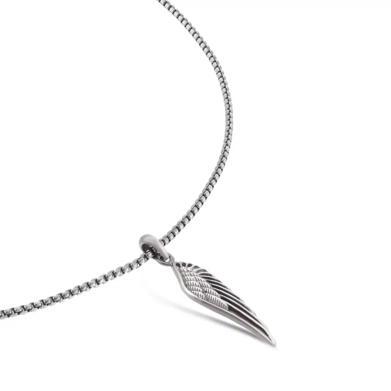 One Falcon Steel Necklace OAMN4105SS