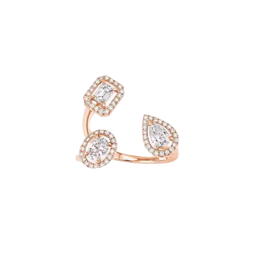 Anel de Diamante em Ouro Rosa