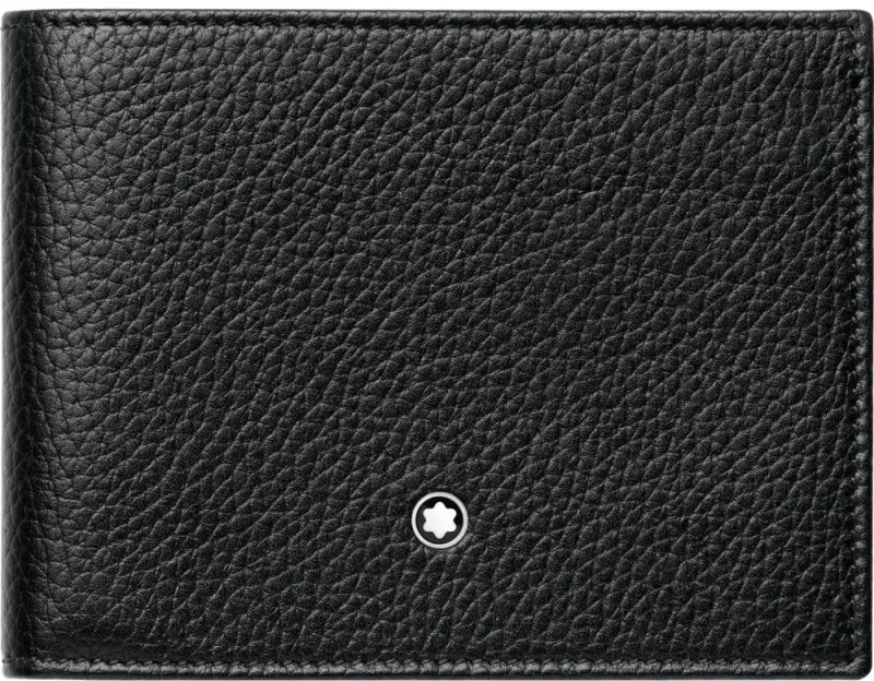 Montblanc LEATHER-MEISTERSTUCK SOFT GRAIN WALLET 6CC BLACK 113305