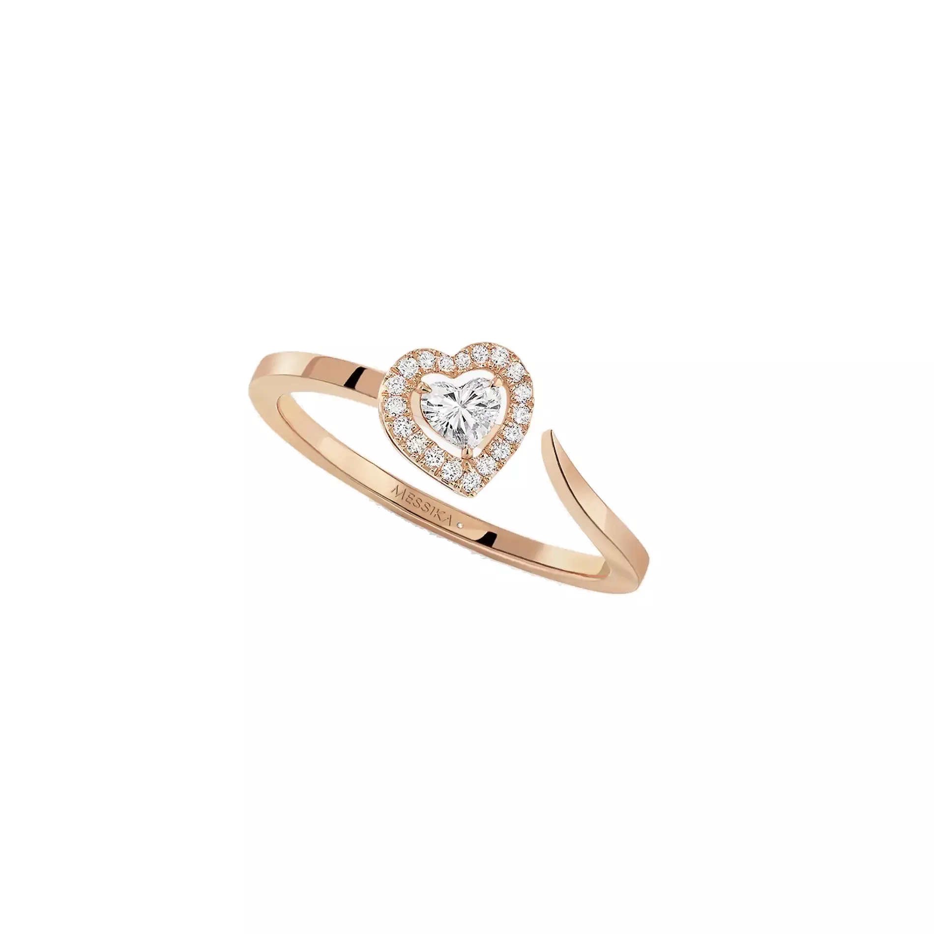 Anel Joy Ouro Rosa com Diamantes