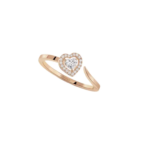 Anel Joy Ouro Rosa com Diamantes