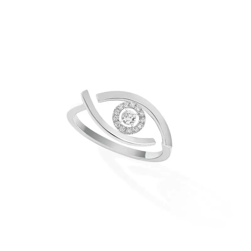 Messika Lucky Eye White Gold Ring MEK35AN10036WG54