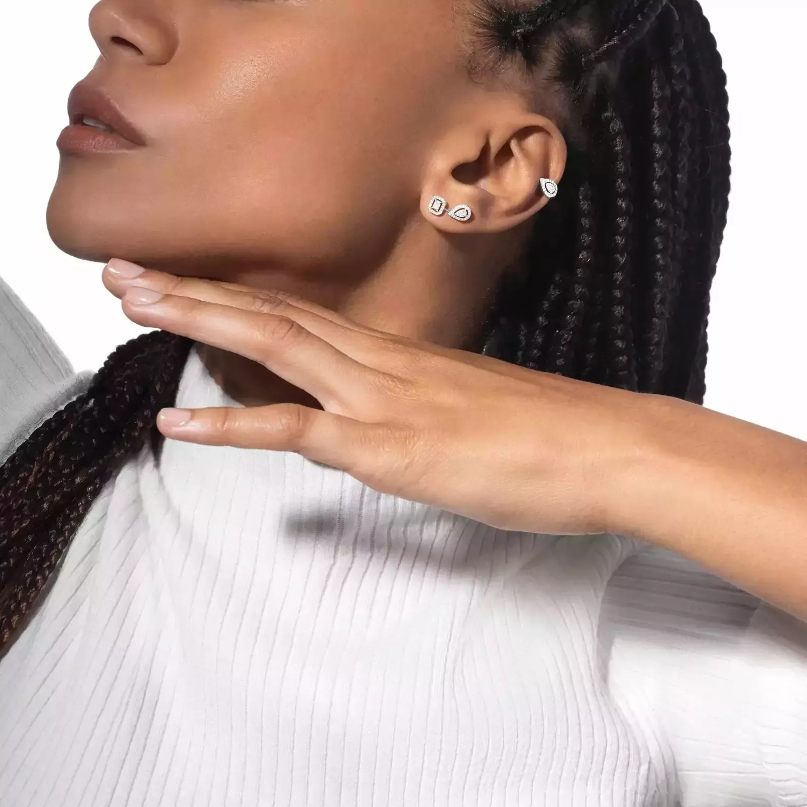 Imagem Brincos My Twin com Diamantes 1+2