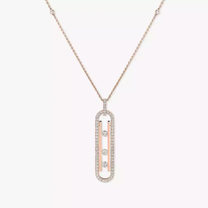Messika Colar de Diamantes em Ouro Rosa MEK.01.FI.10032.PG