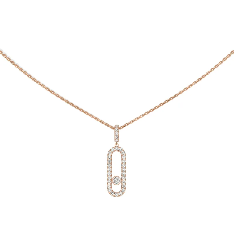 Messika Fio Ouro Rosa com diamantes MEK.01.FI.12058.PG