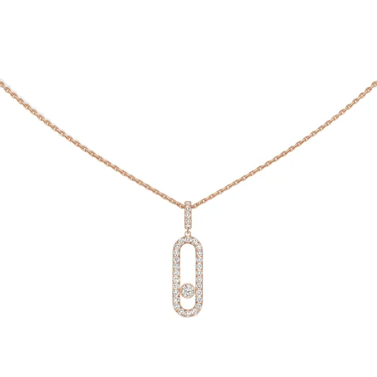 Messika Rose Gold Diamond Necklace MEK.01.FI.12058.PG