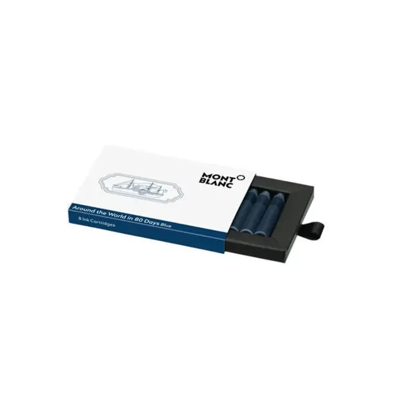 Montblanc            Ink Cartridges, Blue, Around The Wold in 80 Days             128076