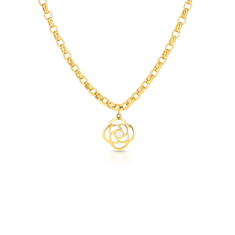 One Colar Rose Pearl OJRN01D