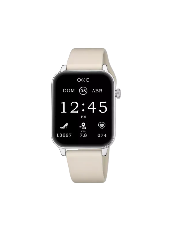 One Smartwatch  Frame Beige Silicone OSW4197SS61L