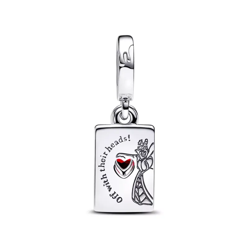 Pandora Disney Villains Queen of hearts sterling silver dangle with 793420C01