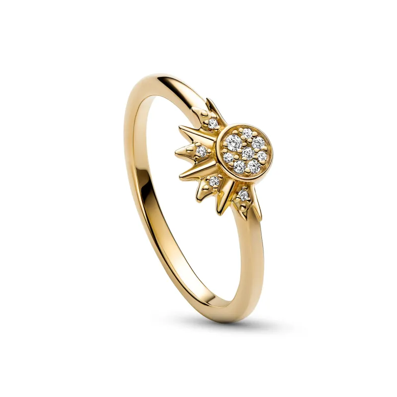 Pandora Celestial Sparkling Sun Ring 162674C01-50
