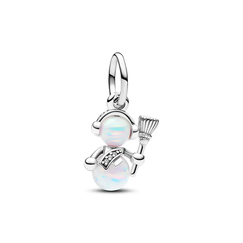 Pandora Conta Pendente Boneco de Neve Opalescente 792981C01