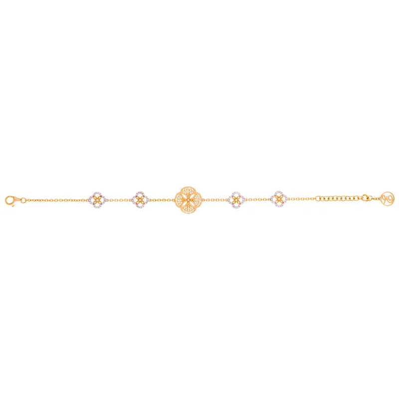Eleutério Pulseira Ouro Amarelo PLOA0113