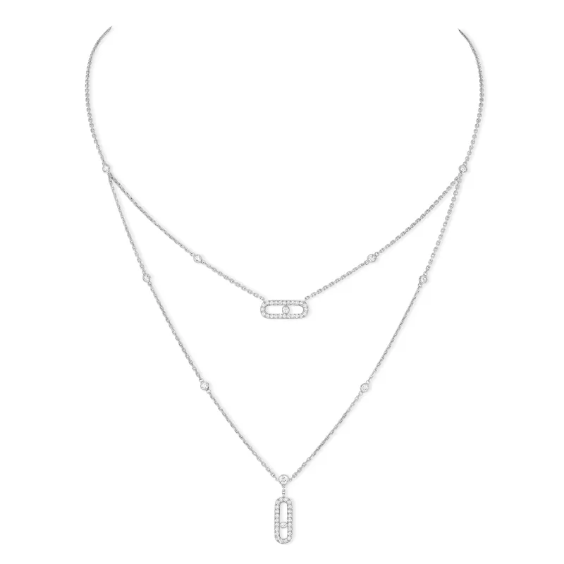Messika Fio Move ouro branco com diamantes MEK.02.FI.07174.WG
