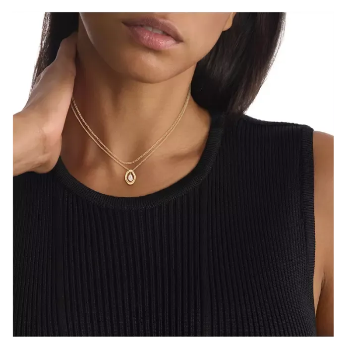 Colar Edgy Pearls GP & Pearl