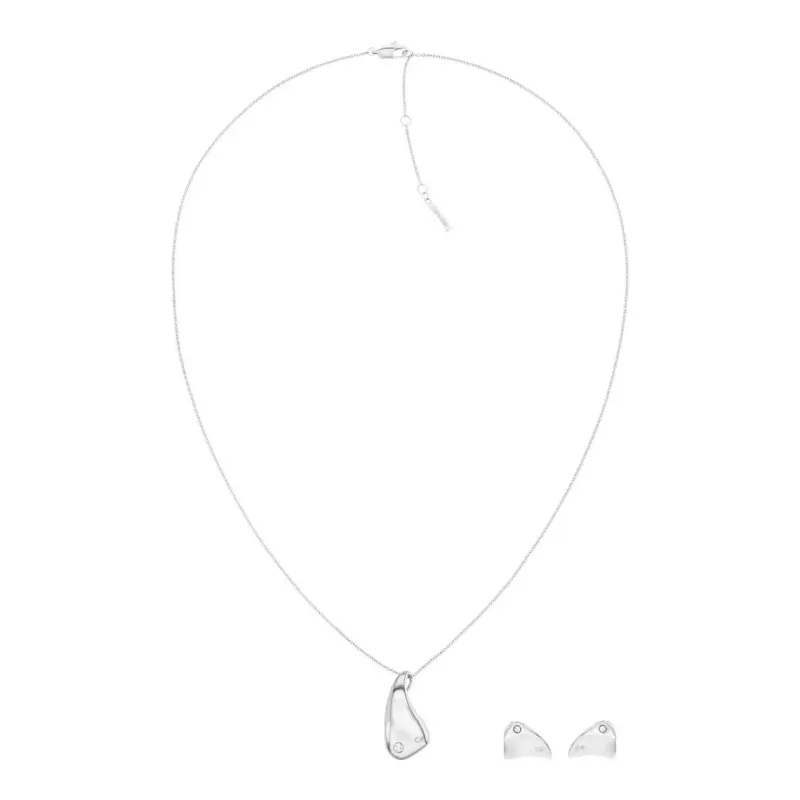 Calvin Klein Necklace + Brincos Gift Set 35700016
