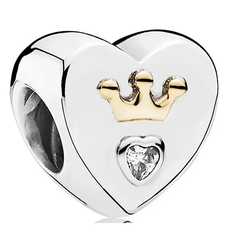 Pandora CNT AG+AU C/ZIRC CRW HEART 3,7 791739CZ
