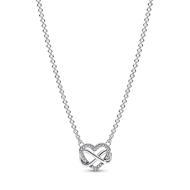 Pandora Sparkling Infinity Heart Collier Necklace 392666C01-50