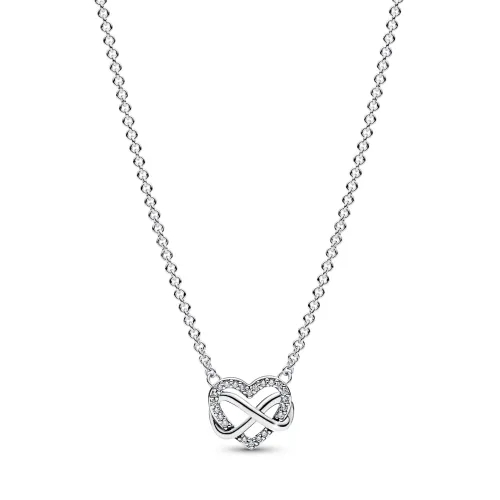 Image Sparkling Infinity Heart Collier Necklace
