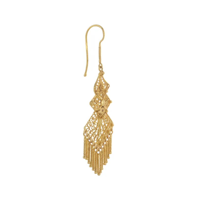 Marcolino Brincos Filigrana Ouro Amarelo 01BR-OA1441-085