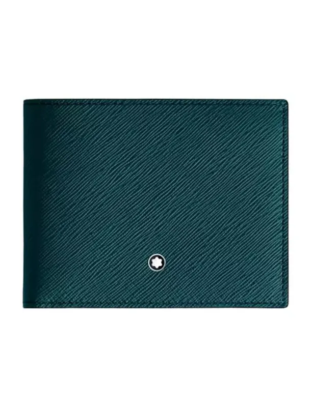 Montblanc Carteira Sartorial 6cc Cyprus Blue 198870