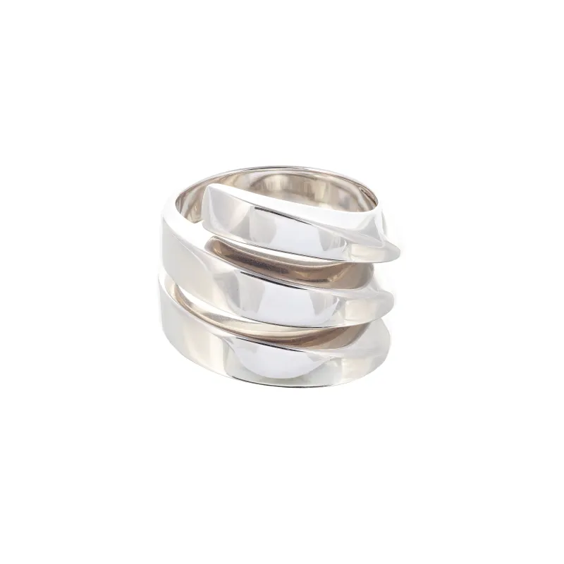Marcolino Fred Anel Serpentine Ouro Branco 4B0032