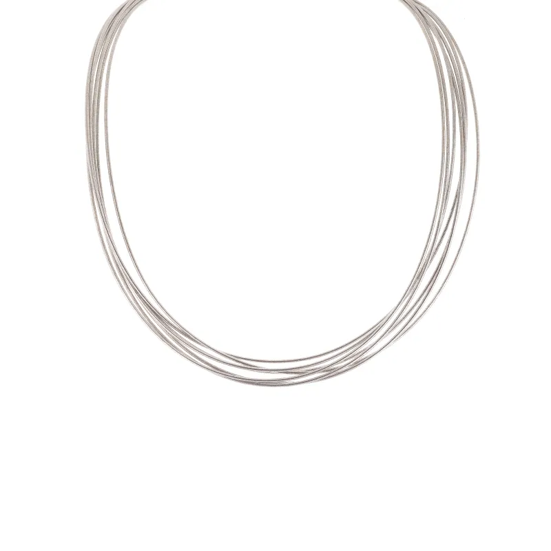 Pesavento Lucido Rodio DNA Necklace WDNAG033