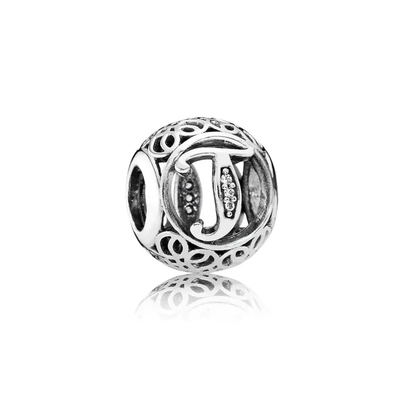 Pandora Conta Letra T 791864CZ